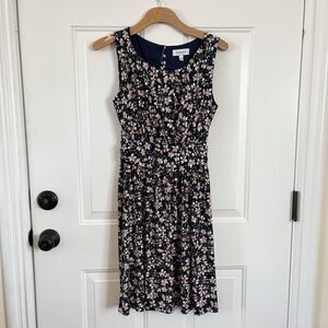 Gilli navy and pink floral dress